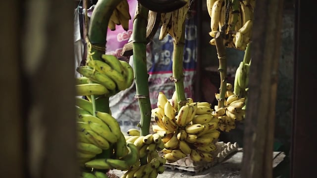 Plátanos en el mercado