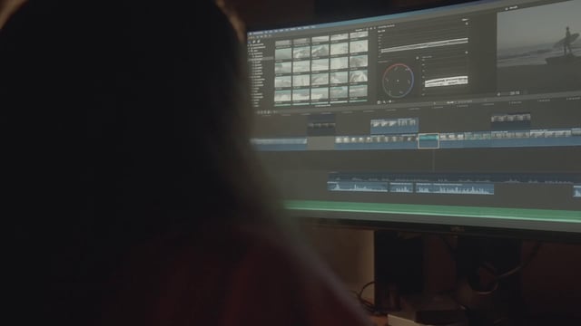Edición de video en una computadora