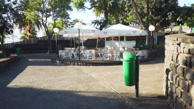 Empty terrace café