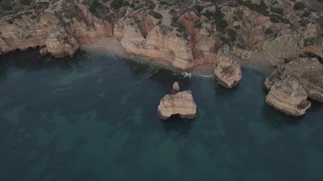 Cliffs on Praia do Pinhão Beach