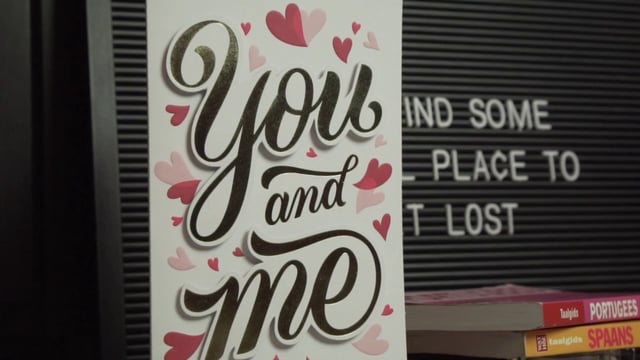 Valentines card and quote