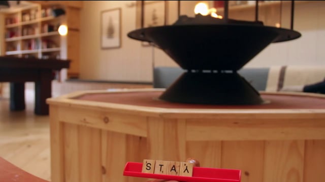 Scrabble by the fire