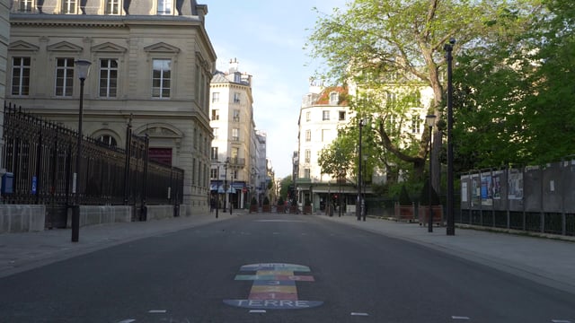 Empty street in Paris 