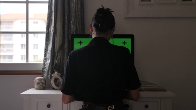 Freelancer working from home