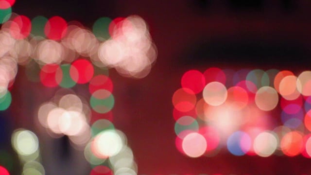 Bokeh Christmas lights