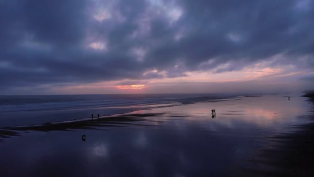 Sunrise over Muriwai Beach