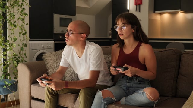Couple lose at a video game