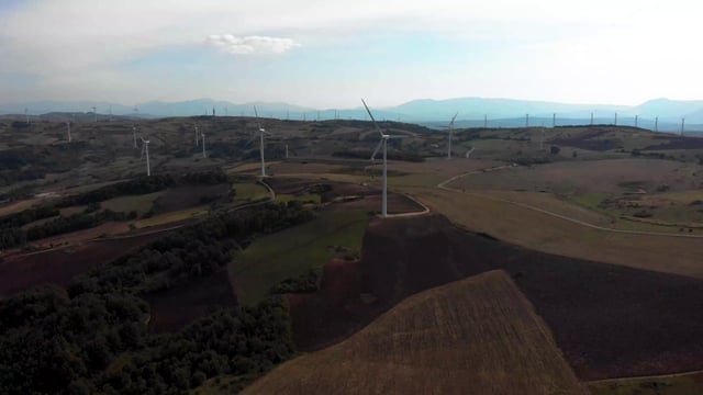 Several wind turbines