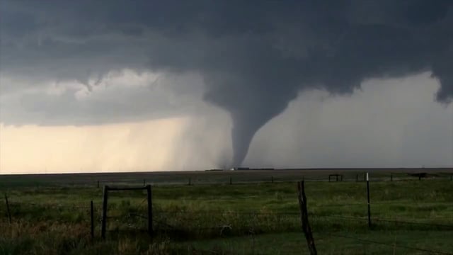 Tornado across a field