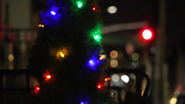 Colorful Christmas tree lights