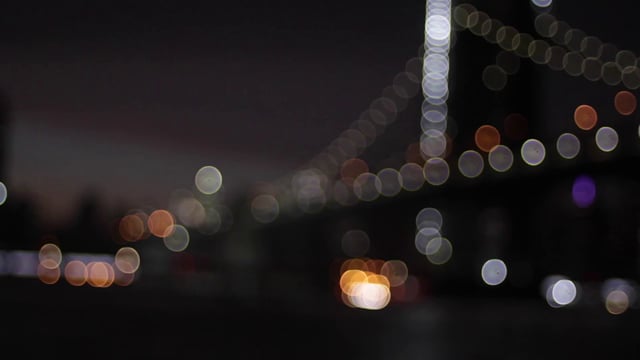 Blurry Brooklyn bridge