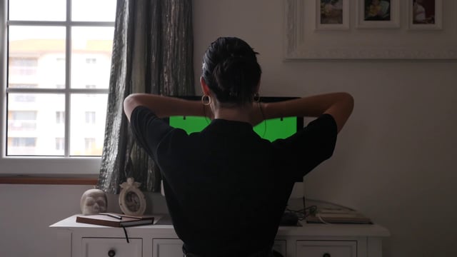 Stretching at the desk