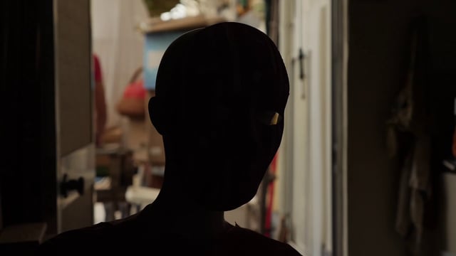 Silhouette of a mannequin