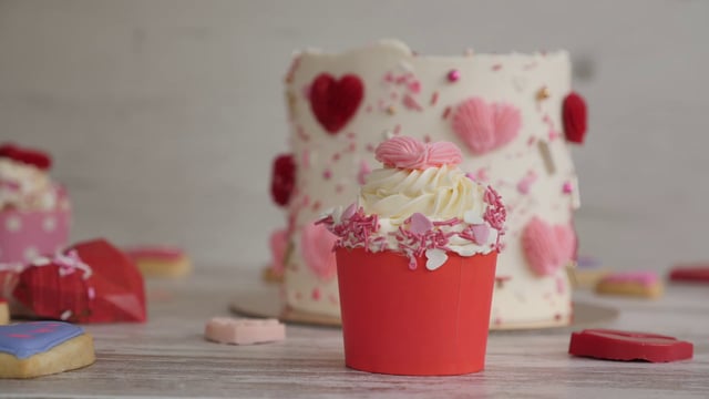 Valentine's Day cakes and cookies