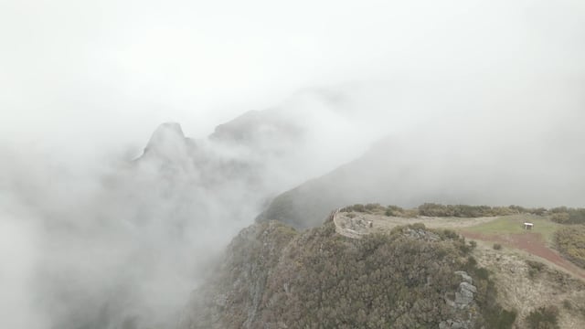 Misty Mountains in Sao Vicente, Portugal