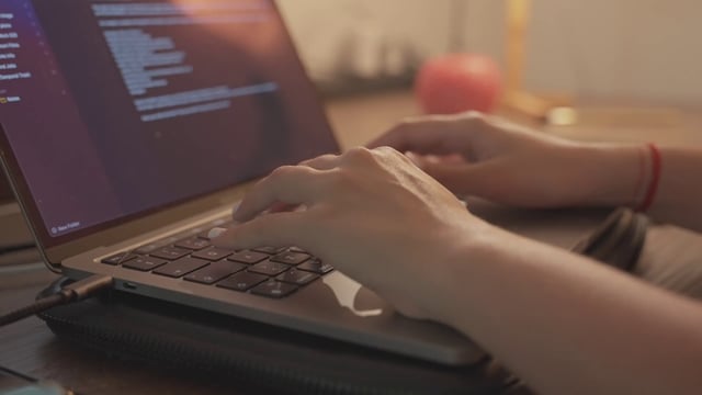 Student doing an assignment on a laptop - Free Stock Video Footage | Coverr