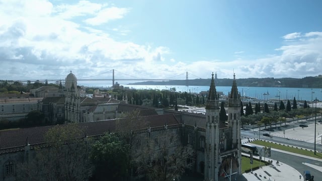 Vista desde la cima de la ciudad de Belem de Lisboa