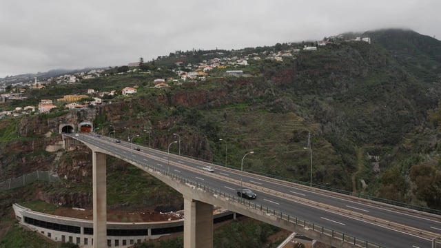 View of the highway in Madeira