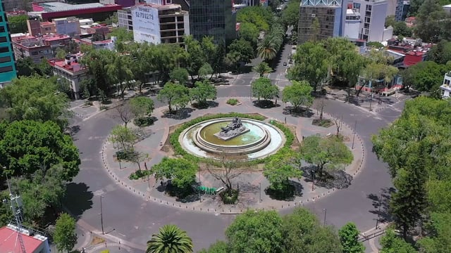 Roundabout in Mexico City 
