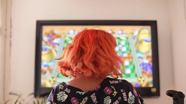 Getting frustrated with a video game