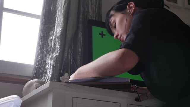 Woman taking notes