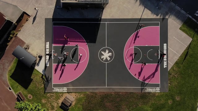 Basketball court in Auckland, New Zealand 