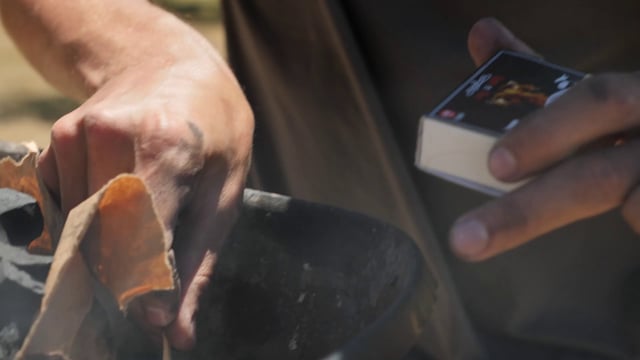 Lighting up a barbecue