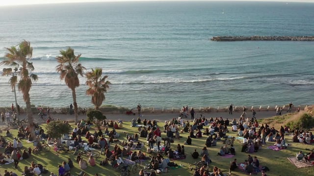 A beach in Tel Aviv