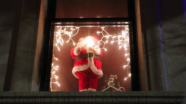 Santa Claus in the window