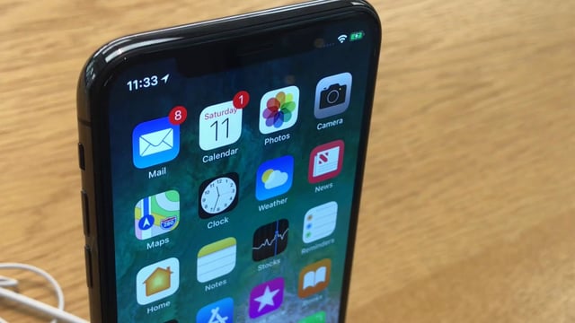 iPhone X主屏幕平移