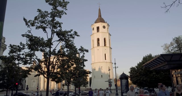Church tower in Vilnius, Lithuania