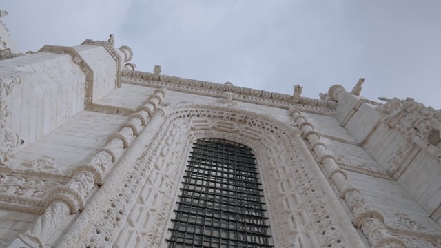 Details of the Jeronimos Monastery architecture