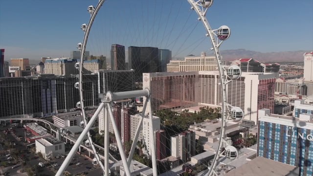 Ferris wheel in a city