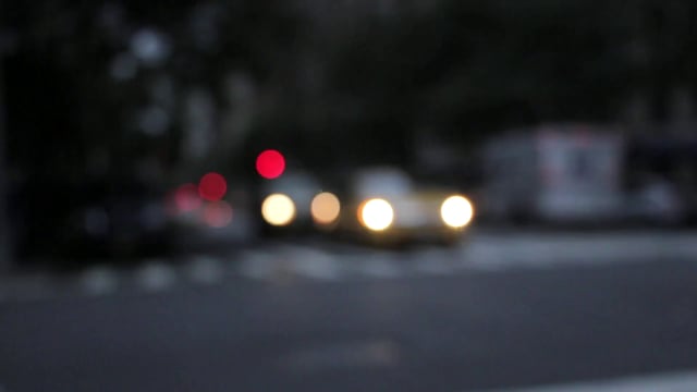Blurred NYC traffic