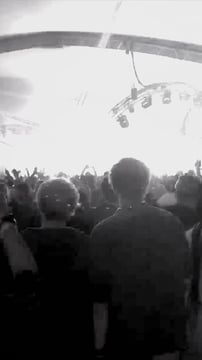 Having fun at a concert