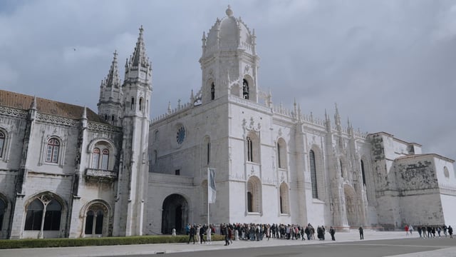 The ancient Jeronimos Monastery in Lisbon, Portugal