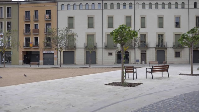 Empty square in Spain