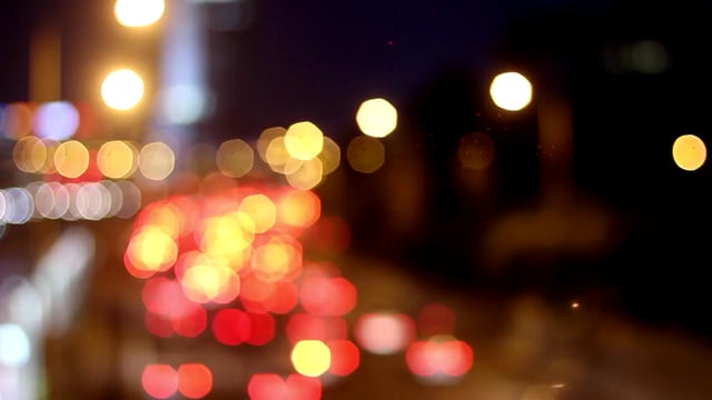 Blurred car lights 