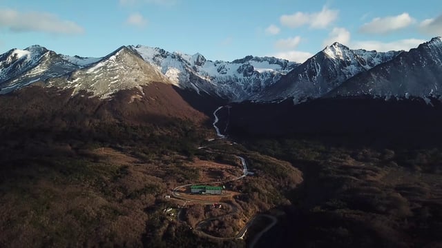 Mountain landscape in Tierra Del Fuego Argentina