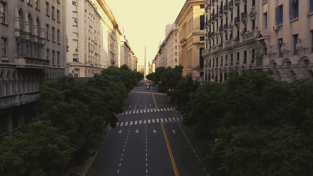 Empty street in Argentina